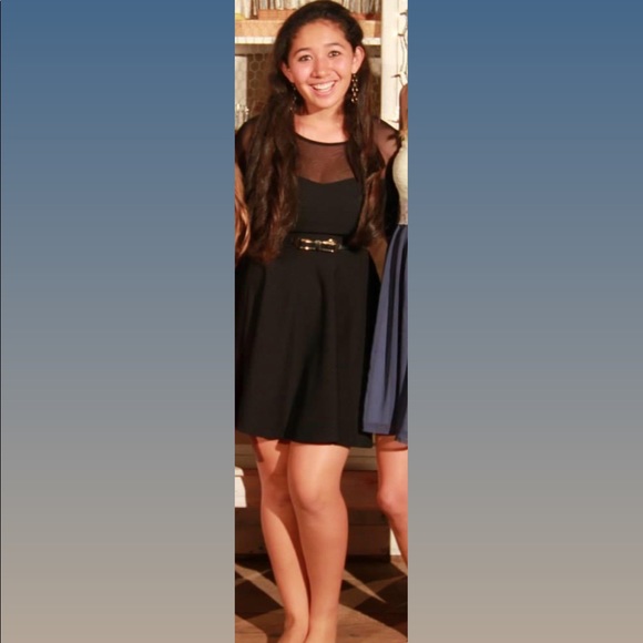 ✨🤩black mesh neck skater dress🤩✨ - Picture 3 of 3